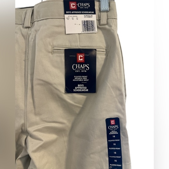 Chaps‎ by RL boys 16 khakis. NWT. - Picture 3 of 3